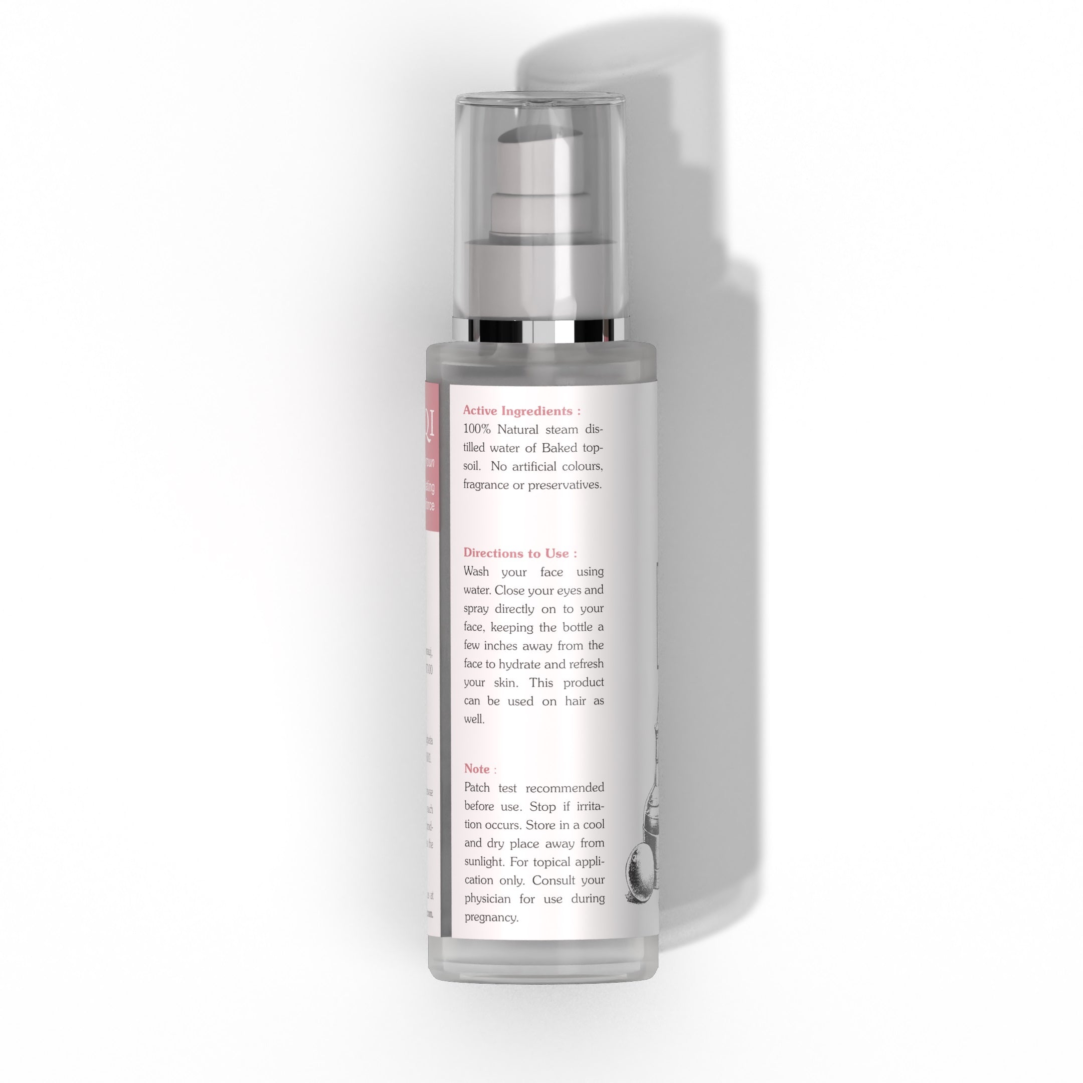 Petrichor Face Mist 100 ml | Toning and Anti Aging Multani Mitti